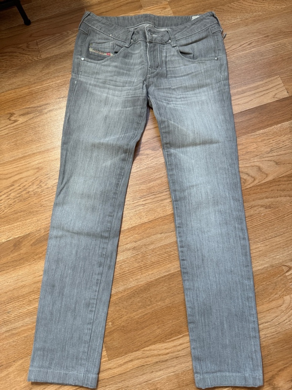Diesel Industry,sizec W29,L32,Slim Straight Gray Women Jeans, made in Italy